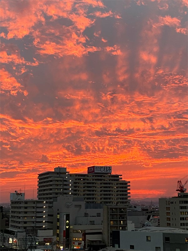 今日は夕焼けがキレイだったみたいですよ 枚方フォト 枚方つーしん