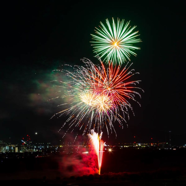 淀川河川公園での枚方の花火 枚方つーしん