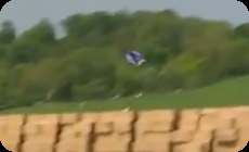 パラシュートを付けずムササビ仕様のジャンプスーツのみで地上に着地 動画 ひろぶろ