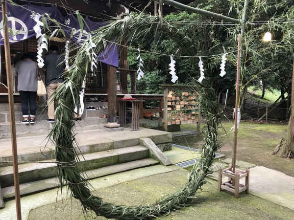 夏の厄払い 茅の輪くぐり かごっまおごじょ 西ひろみ のお気楽日記