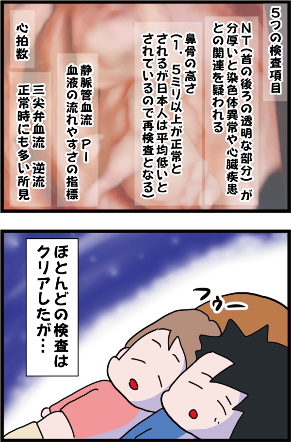 妊娠4カ月 胎児と感動の対面の後 伝えられた出生前診断の結果 妻の高齢妊娠編 うちの夫が糖尿病になっちゃった 食と血糖値 漫画ブログ Powered By ライブドアブログ