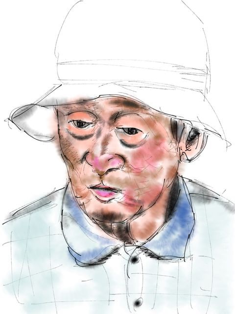 人物画 イラスト 時々 フォト 弘前