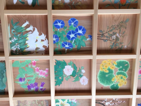 京都大覚寺 蓮華殿 天井絵 華曼荼羅 比佐水音ブログ