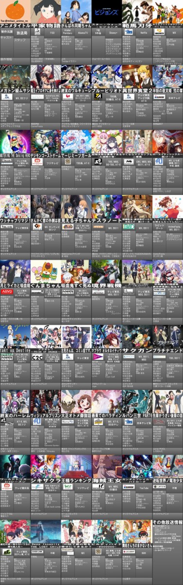 外国人 今年の秋アニメ一覧が完成 お前ら何見るか教えてくれ 海外の反応まとめ 10月５日朝分 Fate雑記 士凛特化 あるふぁ