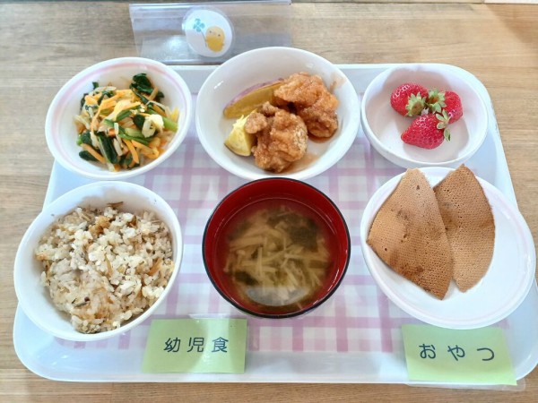 4月12日 給食献立 立花ひよこ保育園の今日の給食メニュー