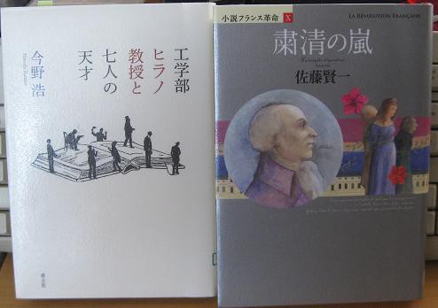 読みました 粛清の嵐 小説フランス革命 佐藤賢一 工学部ヒラノ教授と七人の天才 今野浩 Hkoga1958のblog
