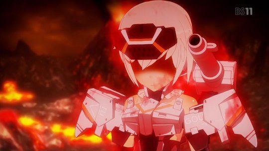 怒りの炎で轟雷ちゃんが真っ赤に燃える Tvアニメ フレームアームズ ガール 10 放送 こーのーどちゃかてきんl 立体版