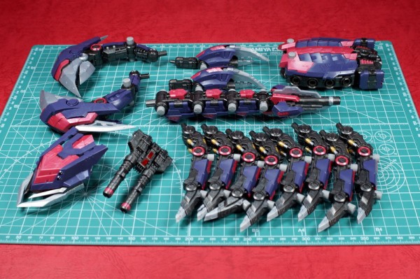 HMM ZOIDS EZ-036 デススティンガー 製作04 尾部組み立て～パチ組み