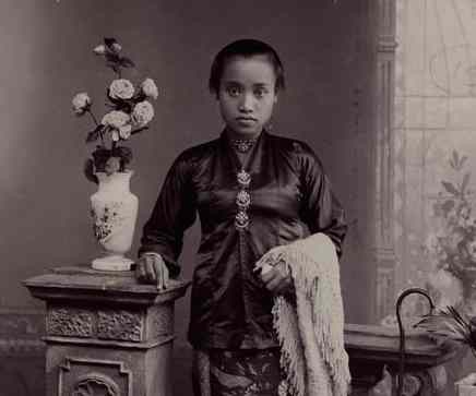 インドネシア・オランダ植民地時代のバティック・カンペニ古布