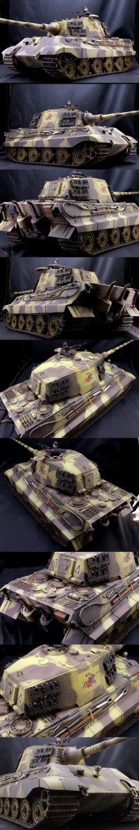 タミヤ 1/16 R/Cタンク ドイツ重戦車キングタイガー ヘンシェル砲塔 フルオペレーションセット : 〜hontepetaのお洒落手芸〜りーりあん