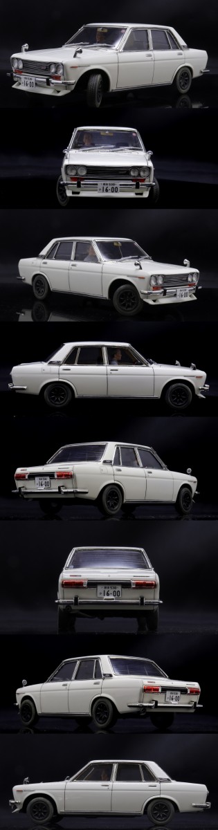 ハセガワ 1/24 日産 ダットサン・ブルーバード1600 SSS & アトリエイット おじいさんとひ孫 :  〜hontepetaのお洒落手芸〜りーりあん