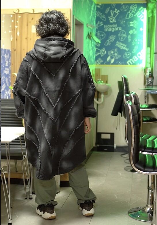 stunninglure ダークグリーン オーバーサイズ モッズコート stunninglure ダークグリーン オーバーサイズ モッズコート