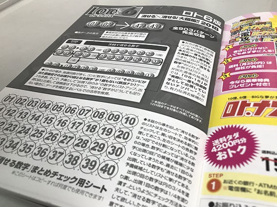 本日4月18日「ロト・ナンバーズ当選倶楽部」5月号増刊「消せるx消せる
