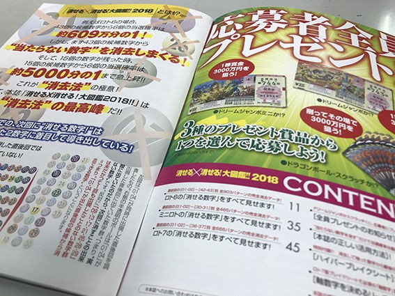 希少・美品】ロト7・ロト6・ミニロト 消せる×消せる大図鑑 2018