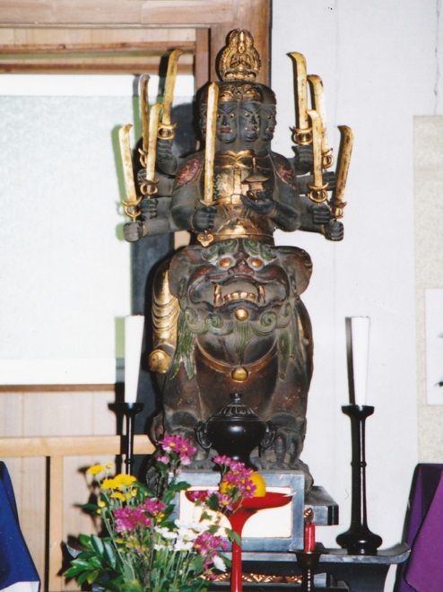 刀八毘沙門天 仏像 絹本著色刀八毘沙門天像 けんぽんちゃくしょく・と