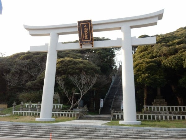 ２２ 大洗磯前神社 茨城県大洗町 神社と寺と交通安全ステッカー