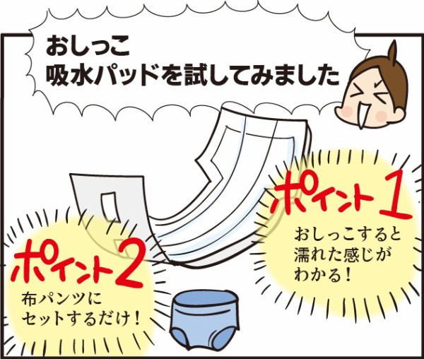 1歳児には効果なし 神グッズと思った吸水パッド 赤ちゃんのおむつ外しシリーズ ほわわん子育て絵日記 Powered By ライブドアブログ