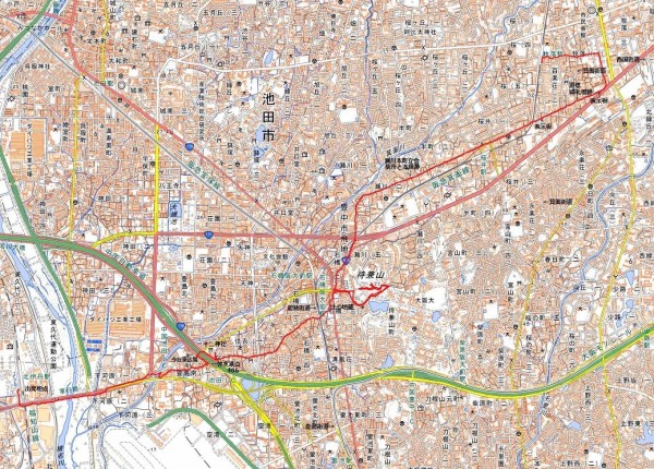 池田市_箕面市、西国街道_水準点（466） : ryokutyaの山行備忘録