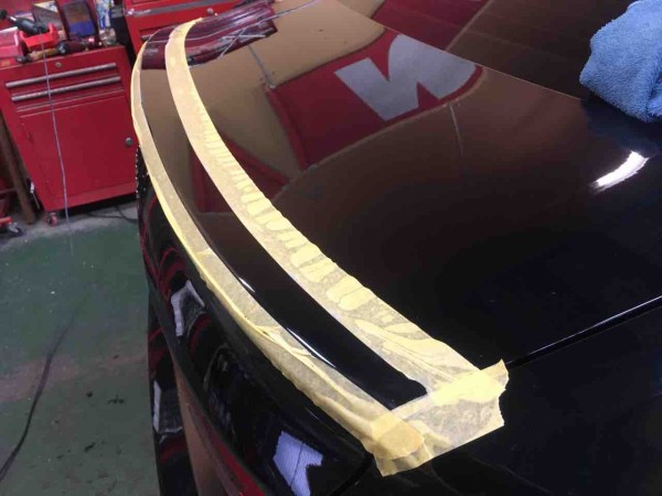 ☆送料込☆ほぼ未使用☆マクストン リアバランス カーボンルック アウディ S3 Audi アウディ Q3 F3 スポーツバック リア ルーフ スポイラー