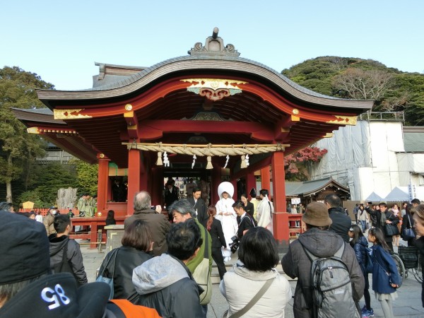 鶴岡八幡宮境内社の白旗神社 社殿前の池と紅葉の風流な景色 歴史オタクの郷土史グルメ旅 久良岐のよし