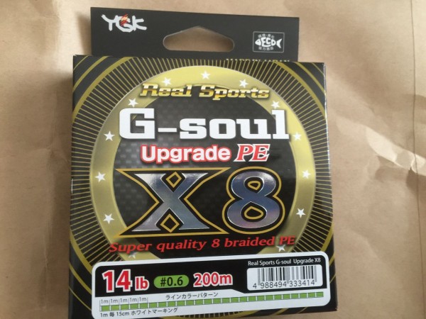 初めての8本撚りpeライン よつあみ G Soul X8 Upgrade 0 6号 りゅうのじ の Life Is A Carnival