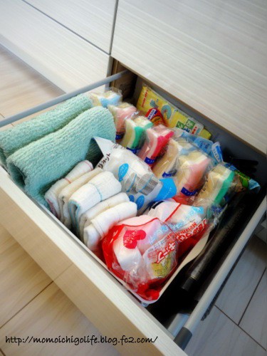 キッチン収納：食洗機下引き出しとタオルかけ : ぽかぽか日和 関西