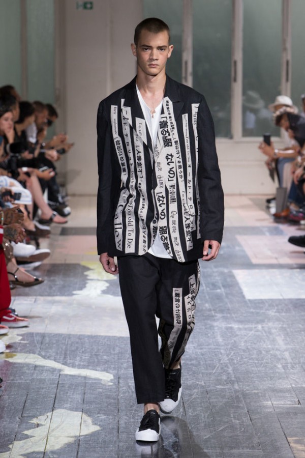 2018SS Yohji Yamamoto HOMME コレクションを発表 「着る服が