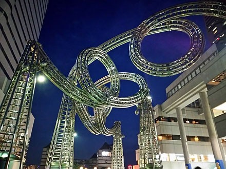 観賞 】 横浜ランドマークプラザの夜景とドックヤードガーデンで