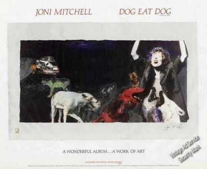 カナダの歌姫、デジタルとの格闘 - Joni Mitchell 『Dog Eat Dog』 : 俺の好きなアルバムたち