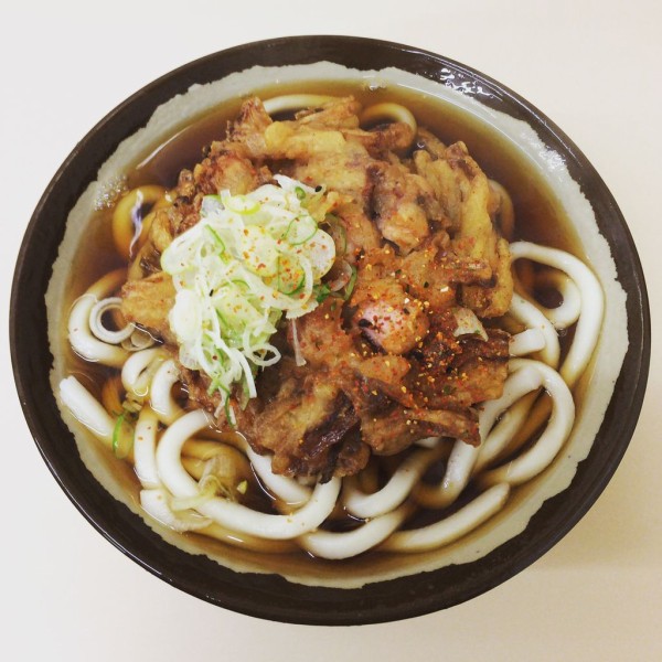 そば処 Jr北千住駅1番線ホーム店にて ゲソ天うどん 永遠にフォーエバー Men S 麺s