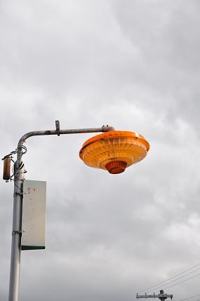 オレンジの街灯 電灯虫