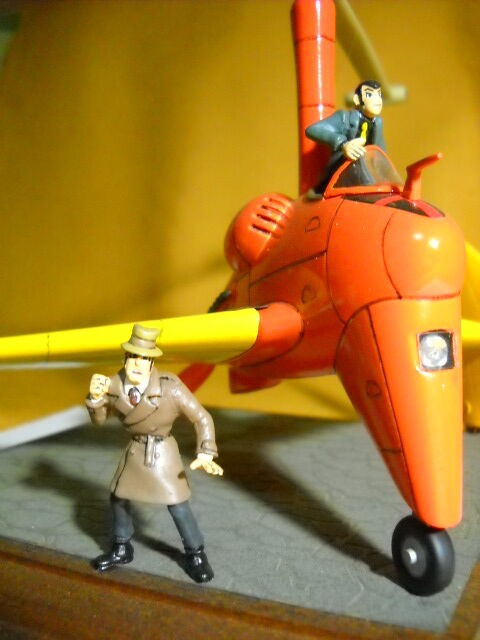 完成品・収蔵品の迷宮その286【グンゼ1/48 ルパン＆オートジャイロ奪取