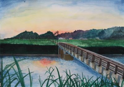 水辺の風景画 令和6年度水辺の風景画コンクールの入賞作品をご紹介します! : 池