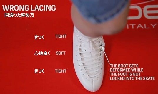 エデア スケート 正しい靴ひもの結び方の説明動画 フィギュアスケートのヴィーナス