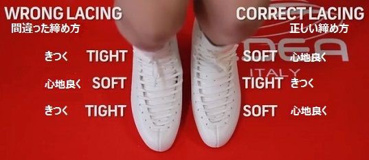 エデア スケート 正しい靴ひもの結び方の説明動画 フィギュアスケートのヴィーナス