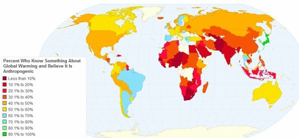 地球温暖化について世界の認識など 海外のデータを視覚化する