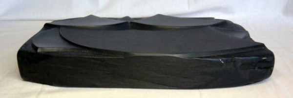 ⭕️龍渓石硯　「流雲硯」 大森丁斉　破天荒　日展入選　女性好み　バランス美しい すずり天神蔵硯録（硯譜）お楽しみ編-13 創作硯 大森丁斉作