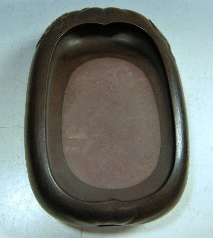 崎川羊堂作の日向紅渓石硯をヤフオク！に出品中です | 骨董品の