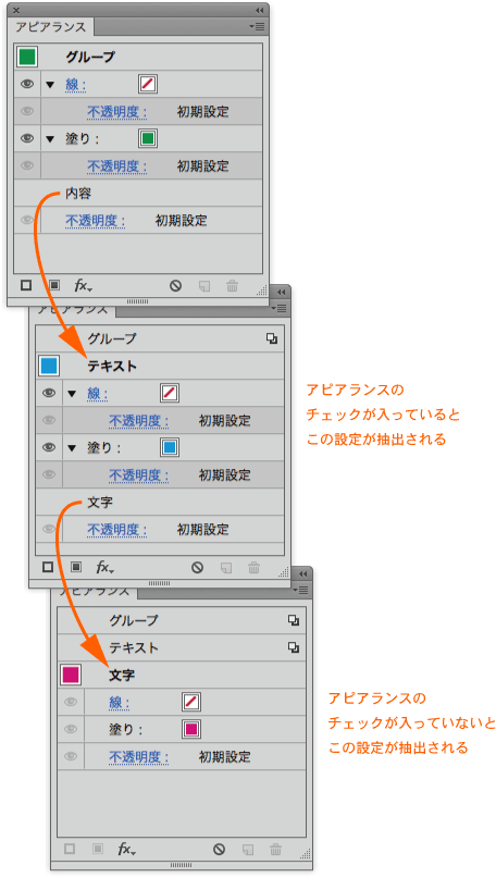 スポイトで属性が抽出されない イラレの知恵袋