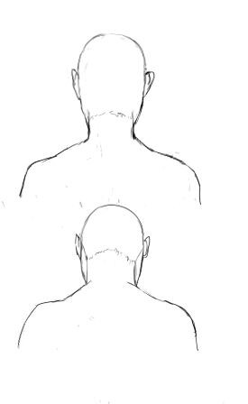 後ろ 斜め後ろ顔のあおりとふかん イラストのはなしをしよう