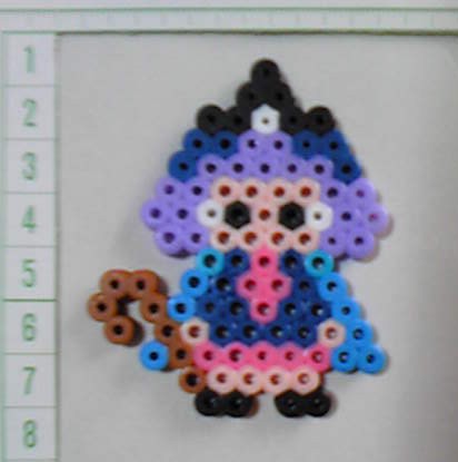 めざせ魔法使いの女の子 アイロンビーズの楽描き 落書き