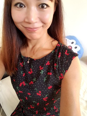 チェリー柄ワンピース 韓国ツウへの道 典子の徒然日記