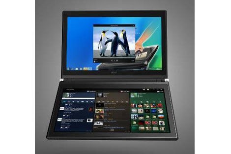 ただ者じゃないエイサーの新製品！2画面ノートPCの驚くべき機能 : ITライフハック