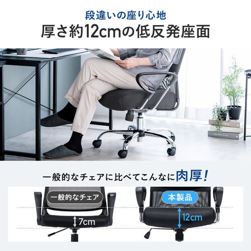 背もたれに通気性の高い2重メッシュを採用！メッシュチェア : IT