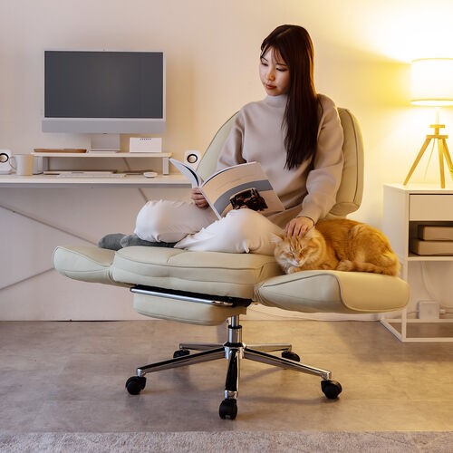 オットマン内蔵！135度リクライニングチェア : ITライフハック