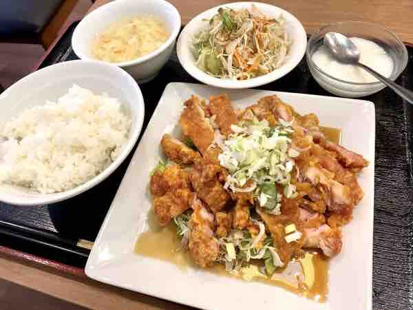 一番町にオープンした本格中華料理店 満湘園 まんしょうえん でランチメニュー ユーリンチー定食 を食べてみた うつのみや通信 栃木県宇都宮 市の地域情報サイト