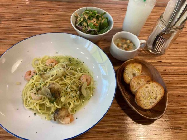 末広町にオープンした Nicoli Pasta Fresca ニコリ パスタ フレスカ で パスタランチ の ほくほくキタアカリと海老のジェノベーゼ 食べてみた ながの通信 長野県長野市の地域情報サイト