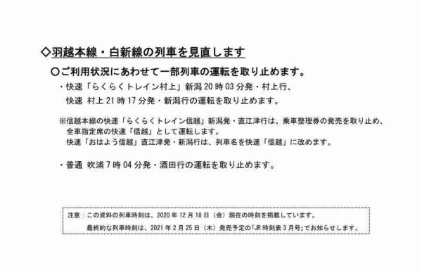 来年3月実施 上越新幹線 にe7系車両増加 新潟 東京の とき の所要時間が短縮 らくらくトレイン村上 は廃止に Jr東日本新潟支社 による ダイヤ改正 3月13日 にいがた通信 新潟県新潟市の地域情報サイト