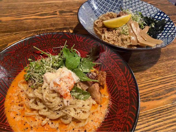 中央区東堀前通にオープンした『KING NOODLE』で『煮干しまぜそば