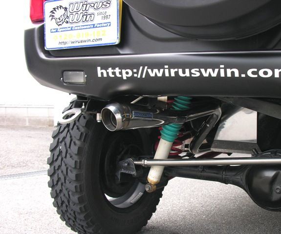 ジムニーJB23 WirsuWin 左出しマフラー WirusWin】【JB23】ジムニー用左出しD−プライムツインマフラー